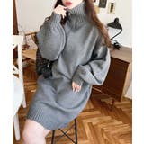 ハーフジップニットワンピース6G | moment+ | 詳細画像49 