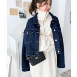 ハーフジップニットワンピース6G | moment+ | 詳細画像5 