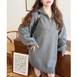 ハーフジップニットワンピース6G | moment+ | 詳細画像52 