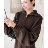 ハーフジップニットワンピース6G | moment+ | 詳細画像59 