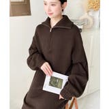 ハーフジップニットワンピース6G | moment+ | 詳細画像61 