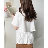 綿100％無地＆ボーダー オープンバック半袖ワンピース | moment+ | 詳細画像11 