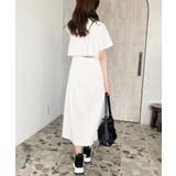 綿100％無地＆ボーダー オープンバック半袖ワンピース | moment+ | 詳細画像15 