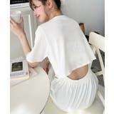 綿100％無地＆ボーダー オープンバック半袖ワンピース | moment+ | 詳細画像17 