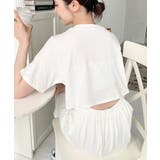 綿100％無地＆ボーダー オープンバック半袖ワンピース | moment+ | 詳細画像21 