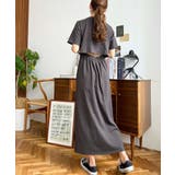 綿100％無地＆ボーダー オープンバック半袖ワンピース | moment+ | 詳細画像31 