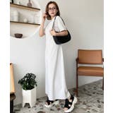 綿100％無地＆ボーダー オープンバック半袖ワンピース | moment+ | 詳細画像49 