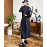 綿100％無地＆ボーダー オープンバック半袖ワンピース | moment+ | 詳細画像53 