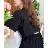 綿100％無地＆ボーダー オープンバック半袖ワンピース | moment+ | 詳細画像58 