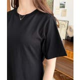 綿100％無地＆ボーダー オープンバック半袖ワンピース | moment+ | 詳細画像61 