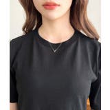 綿100％無地＆ボーダー オープンバック半袖ワンピース | moment+ | 詳細画像62 