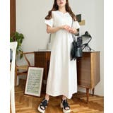 綿100％無地＆ボーダー オープンバック半袖ワンピース | moment+ | 詳細画像8 