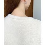 ロゴジャガードニットプルオーバー6G アルパカタッチ | moment+ | 詳細画像14 