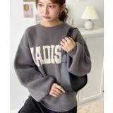 ロゴジャガードニットプルオーバー6G アルパカタッチ | moment+ | 詳細画像23 