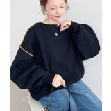 \洗える! リンキング配色スウェットライクニットプルオーバー(自宅で洗えるウォッ… | moment+ | 詳細画像22