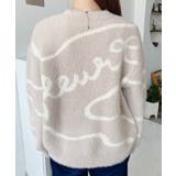 リボンラインジャガードフェザーニット長袖プルオーバー | moment+ | 詳細画像13 