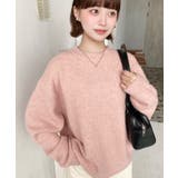 ゆったりもちもちミックスカラーニットプルオーバー | moment+ | 詳細画像37