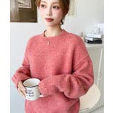 ゆったりもちもちミックスカラーニットプルオーバー | moment+ | 詳細画像49