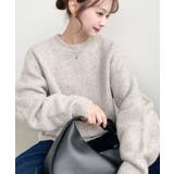 \13色展開♪ ゆったりもちもちミックスカラーニットプルオーバー(自宅で洗えるウ… | moment+ | 詳細画像71