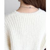 ざっくり畦編みMIXヤーンニットプルオーバー | moment+ | 詳細画像10 