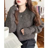 ざっくり畦編みMIXヤーンニットプルオーバー | moment+ | 詳細画像17 