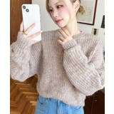 ざっくり畦編みMIXヤーンニットプルオーバー | moment+ | 詳細画像19 