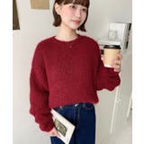 ざっくり畦編みMIXヤーンニットプルオーバー | moment+ | 詳細画像24 