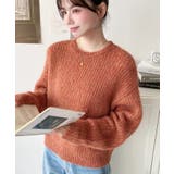 ざっくり畦編みMIXヤーンニットプルオーバー | moment+ | 詳細画像27 