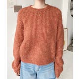 ざっくり畦編みMIXヤーンニットプルオーバー | moment+ | 詳細画像31 