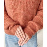 ざっくり畦編みMIXヤーンニットプルオーバー | moment+ | 詳細画像33 