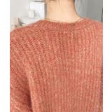 ざっくり畦編みMIXヤーンニットプルオーバー | moment+ | 詳細画像36 