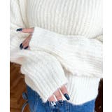 ざっくり畦編みMIXヤーンニットプルオーバー | moment+ | 詳細画像8 