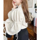 ボトルネックキャンディショルダーボリュームスリーブミックスニットプルオーバー | moment+ | 詳細画像38 