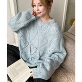 モヘア混ハート柄ニット | moment+ | 詳細画像10 