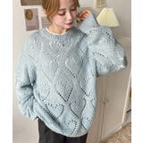 モヘア混ハート柄ニット | moment+ | 詳細画像11 