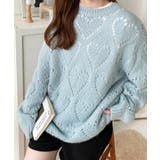 モヘア混ハート柄ニット | moment+ | 詳細画像13 