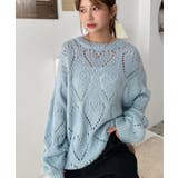 モヘア混ハート柄ニット | moment+ | 詳細画像17 