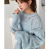 モヘア混ハート柄ニット | moment+ | 詳細画像19 