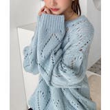 モヘア混ハート柄ニット | moment+ | 詳細画像20 