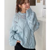 モヘア混ハート柄ニット | moment+ | 詳細画像22 