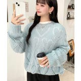 モヘア混ハート柄ニット | moment+ | 詳細画像25 