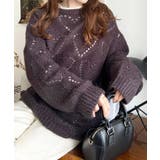 モヘア混ハート柄ニット | moment+ | 詳細画像29 