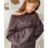 モヘア混ハート柄ニット | moment+ | 詳細画像32 