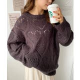 モヘア混ハート柄ニット | moment+ | 詳細画像34 