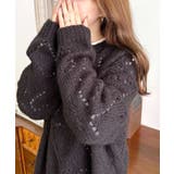 モヘア混ハート柄ニット | moment+ | 詳細画像36 