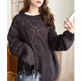 モヘア混ハート柄ニット | moment+ | 詳細画像37 