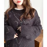 モヘア混ハート柄ニット | moment+ | 詳細画像38 