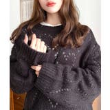 モヘア混ハート柄ニット | moment+ | 詳細画像39 