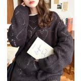 モヘア混ハート柄ニット | moment+ | 詳細画像40 