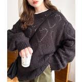 モヘア混ハート柄ニット | moment+ | 詳細画像41 